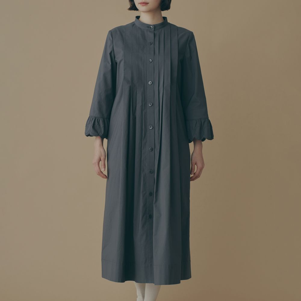 新品ミナペルホネン ポースレイン ブラウス 38 タンバリン タルト グレー mina perhonen ミナぺルホネン tambourine ブラウス