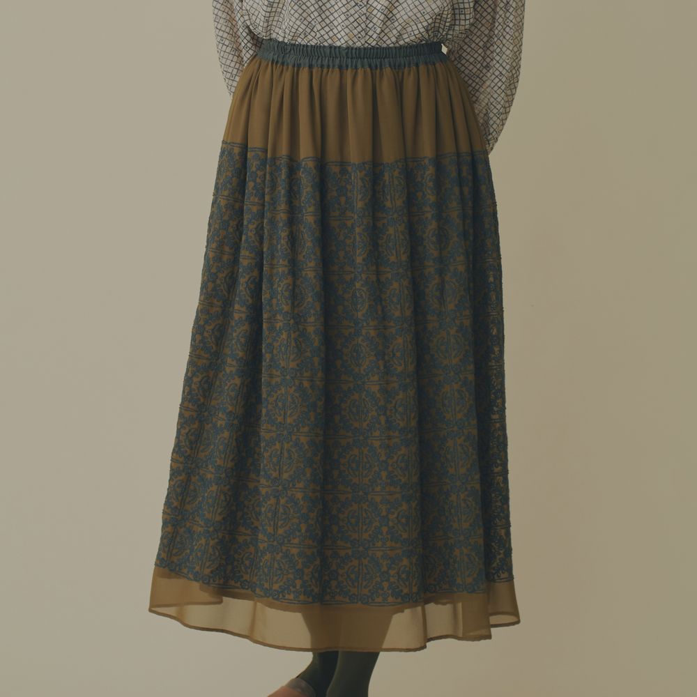 ミナペルホネン　felice　スカート　40 felice ギャザースカート - minä perhonen