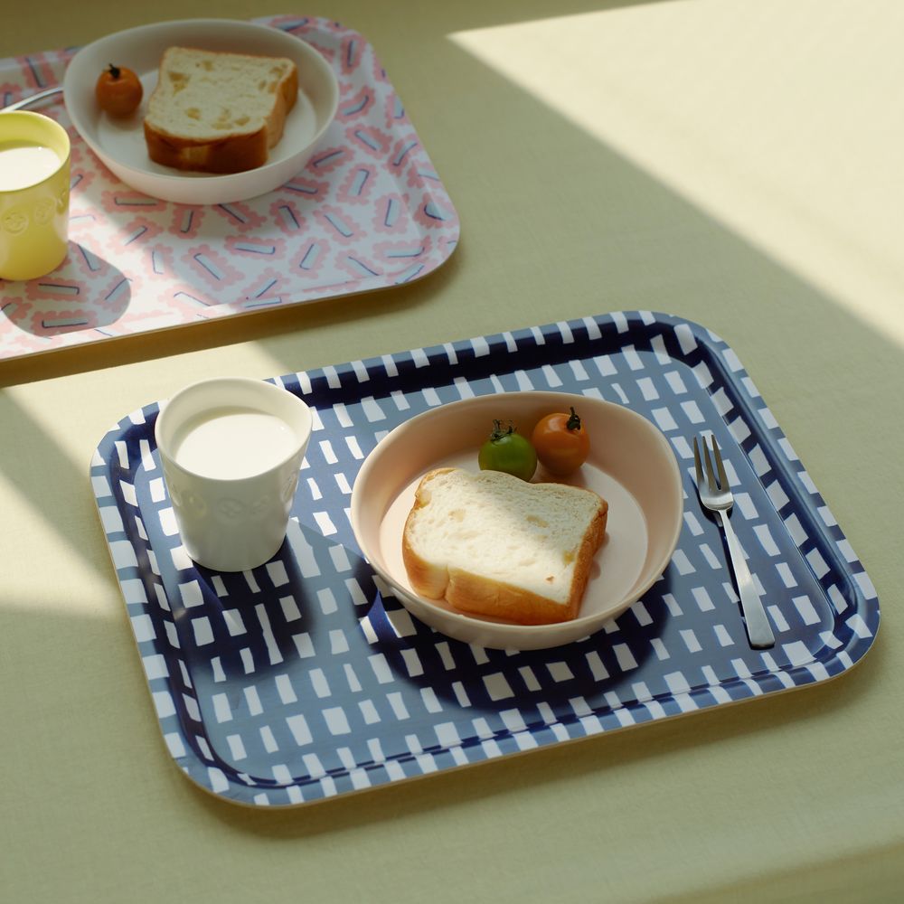 ミナペルホネン one day トレイ　大 minä perhonen 】白樺の木のプライウッドトレイの使い心地【大 28