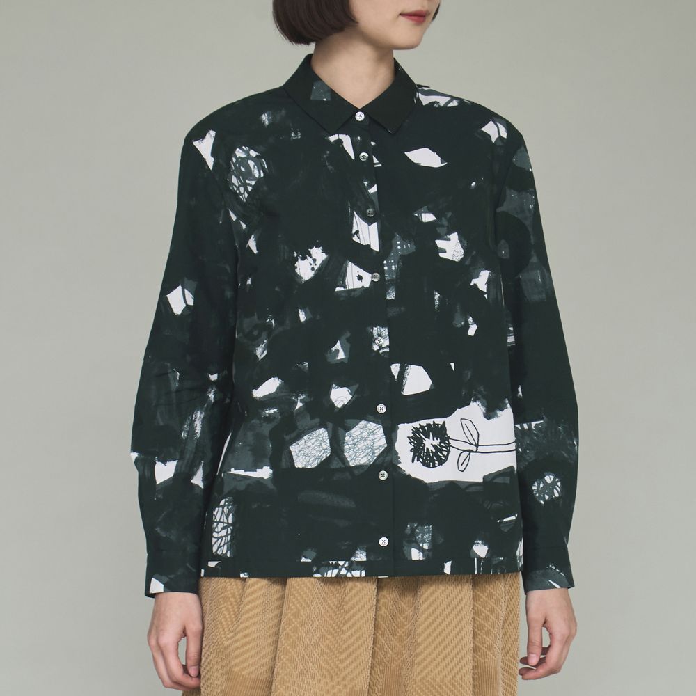 mina perhonen ノースリ シルクブラウス ブラック サイズ38 mina perhonen ノースリ シルクブラウス ブラック サイズ38