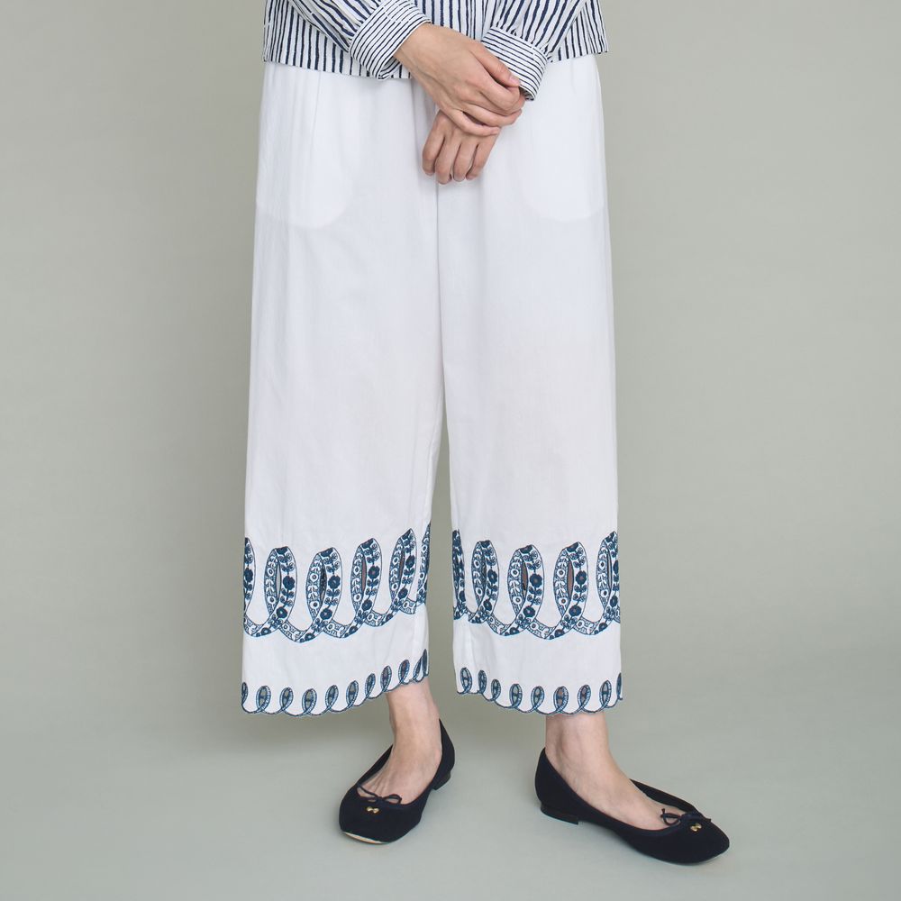 【美品】ミナペルホネン　mina perhonen　ribbon シルク　パンツ 美品】ミナペルホネン mina perhonen ribbon シルク パンツ - メルカリ