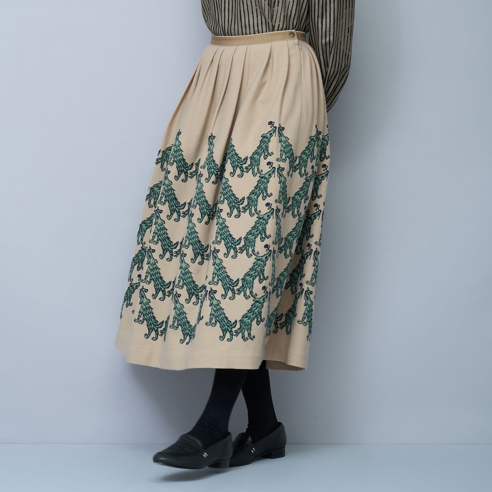 wolf & flower タックスカート - minä perhonen