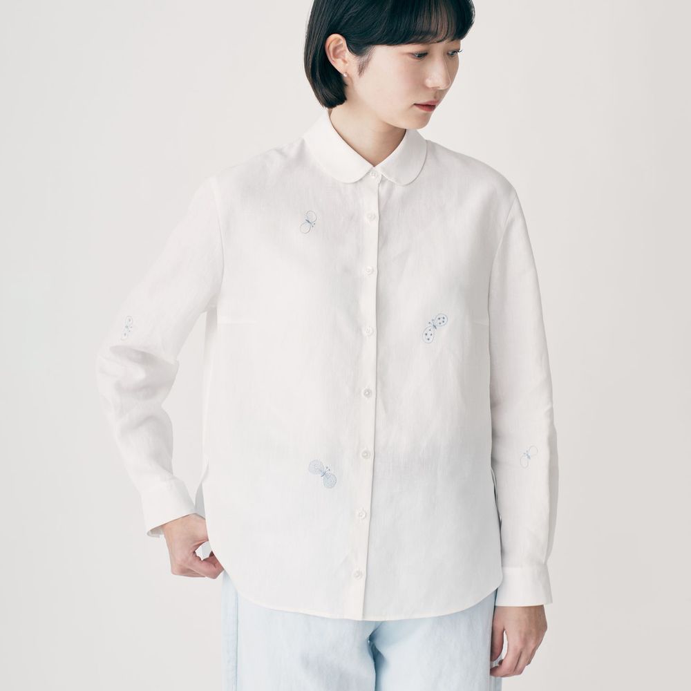 choucho 丸襟ブラウス - minä perhonen