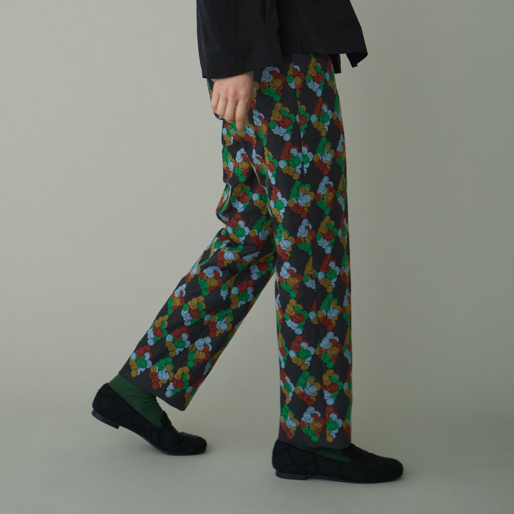 flower marbles ストレートパンツ - minä perhonen