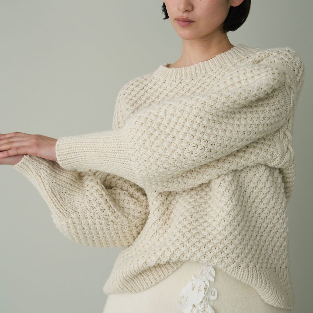 wind land ニットプルオーバー - minä perhonen wind land ニットプルオーバー - minä perhonen