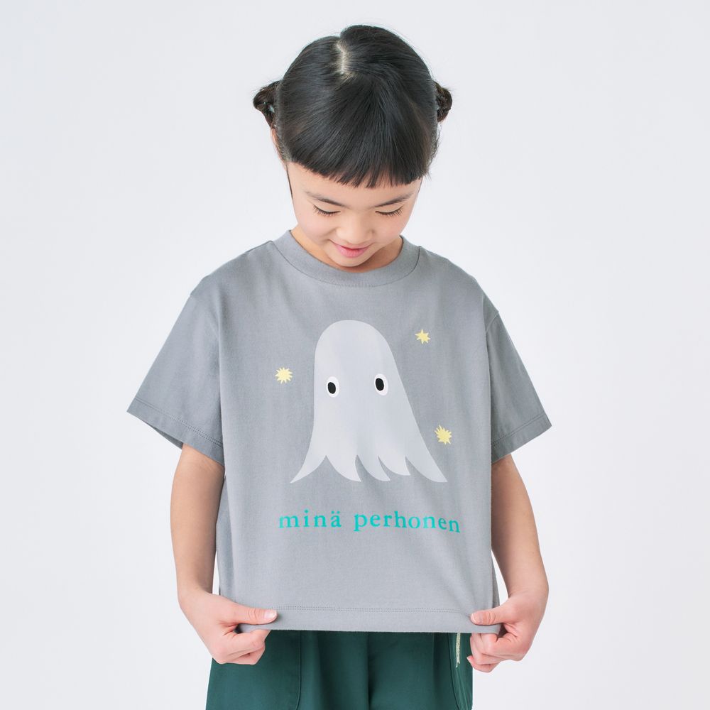 mina perhonen 半袖トップス ベージュに水色のタンバリン ミナペルホネン ブラウス Tシャツ タンバリン 半袖トップス ピンク 36