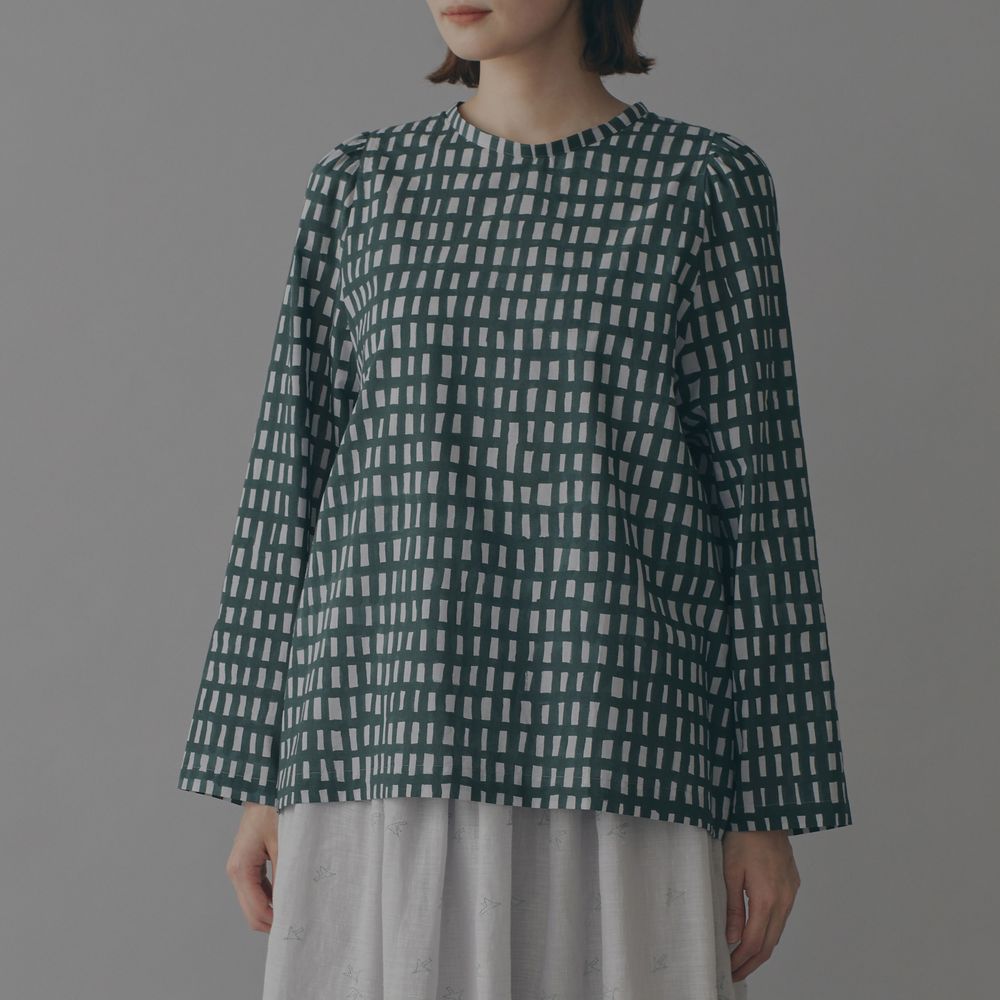 sora check ブラウス - minä perhonen