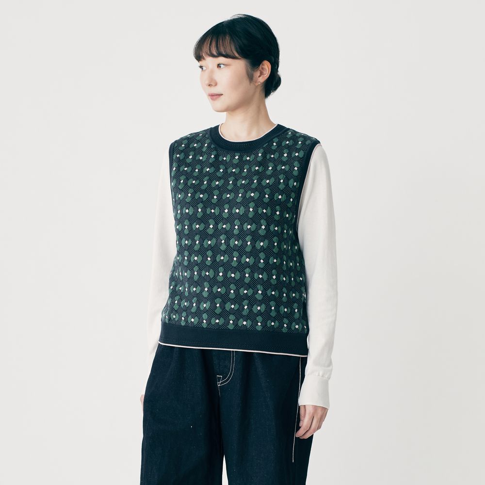 kukka kakku ニットベスト - minä perhonen