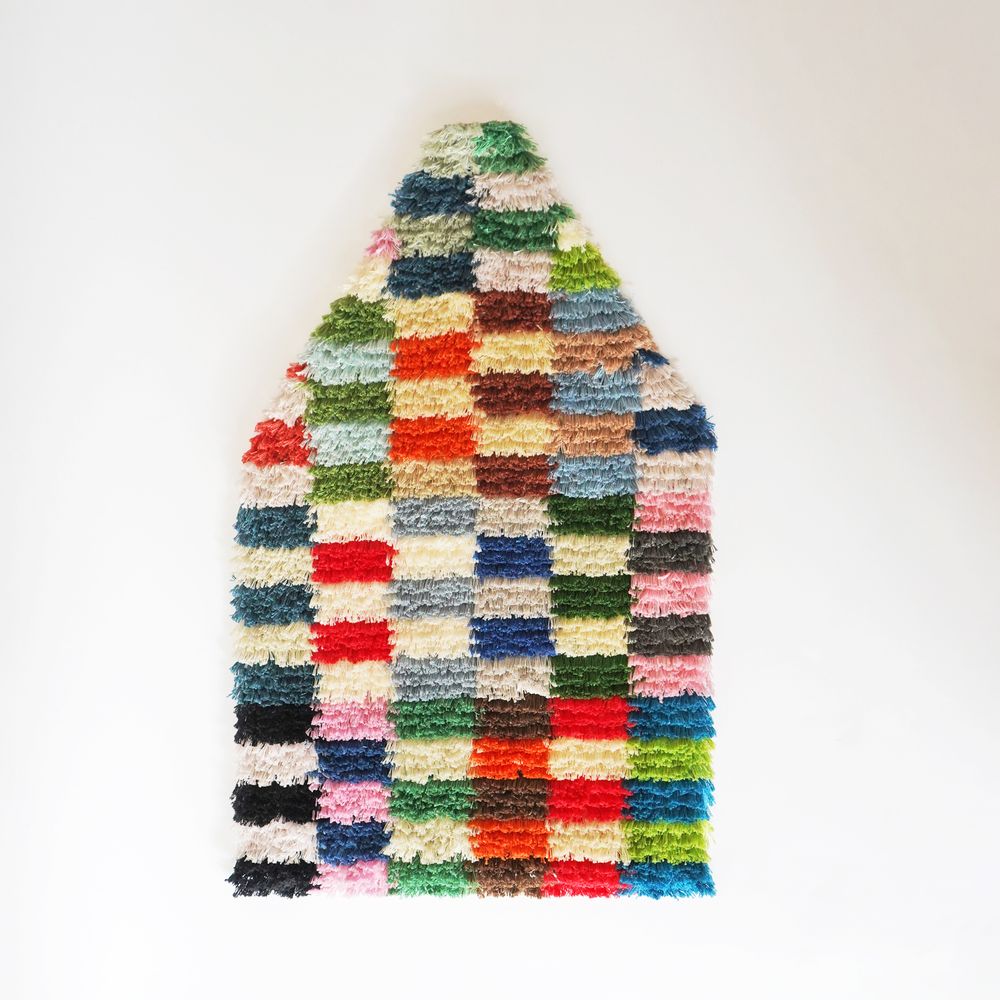 textile wall rug - minä perhonen