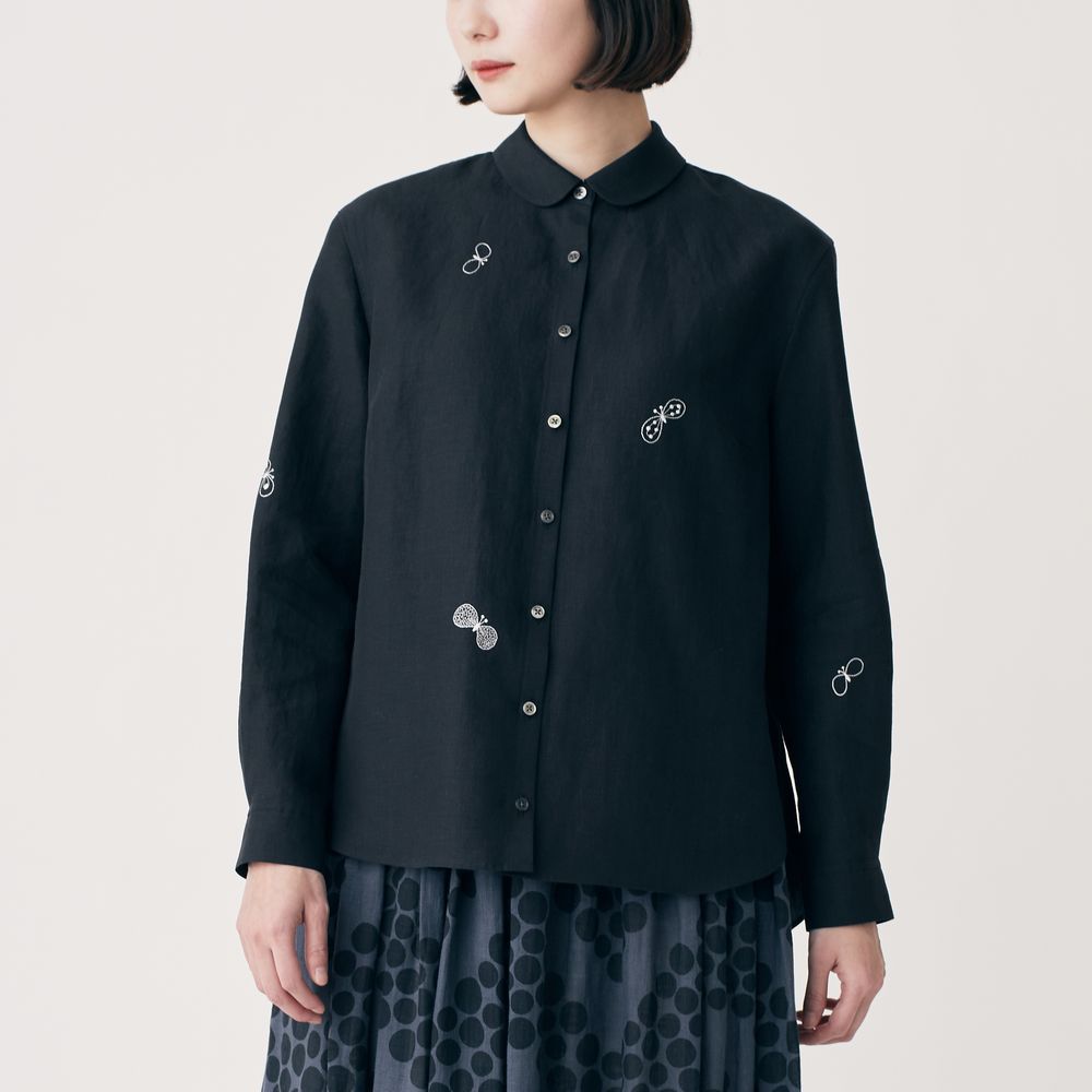 choucho 丸襟ブラウス - minä perhonen