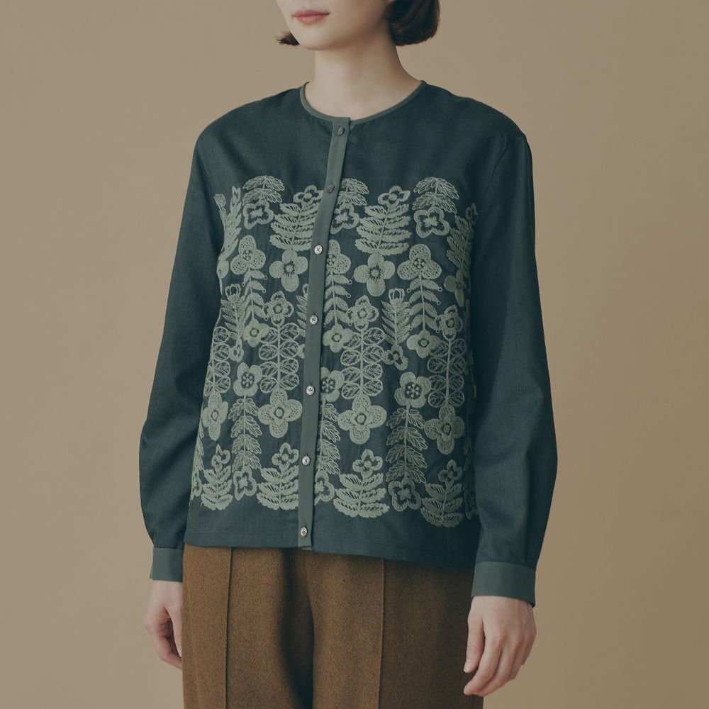 swing garden クルーネックブラウス - minä perhonen