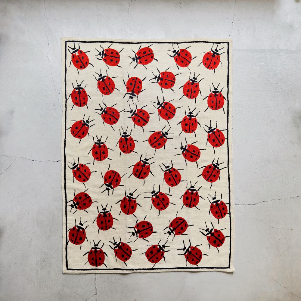 キリム 手織りスザニ スーパー ヴィンテージ 118cmx190cm ラグ Suzani Rug ladybirds - minä perhonen