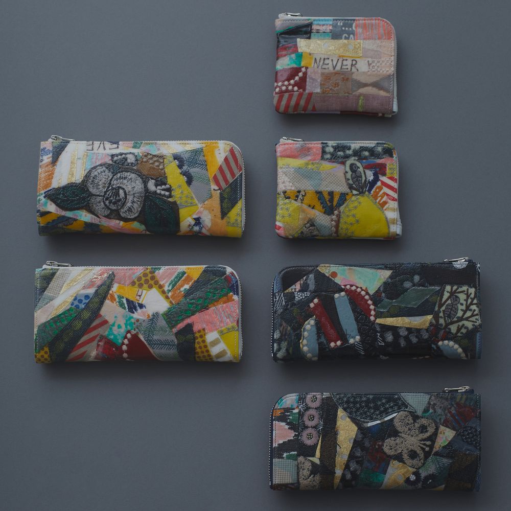 collage wallet - minä perhonen