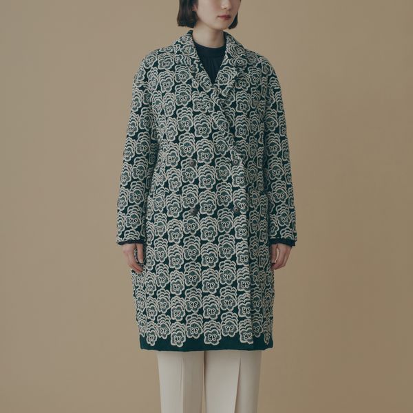 happy bloomダブルテーラードコート