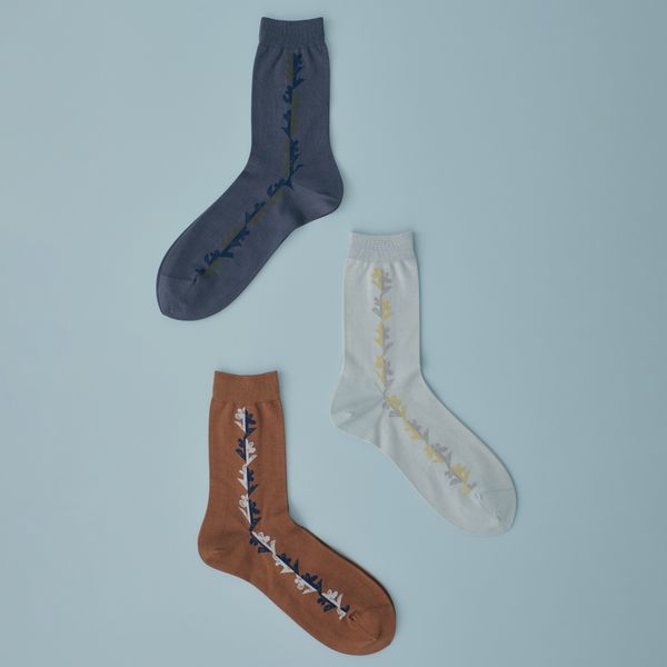 twin flowerメンズソックス