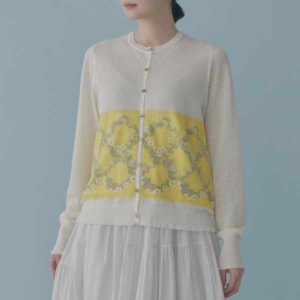 flower crown ニットプルオーバー - minä perhonen