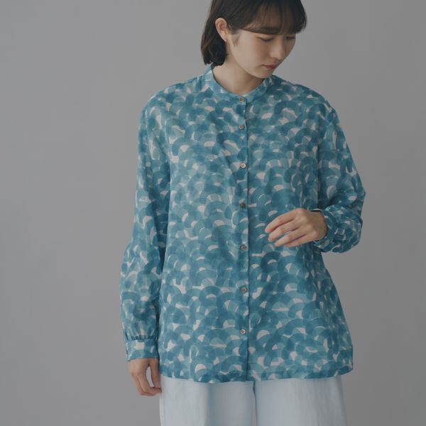 aaltoスタンドカラーブラウス