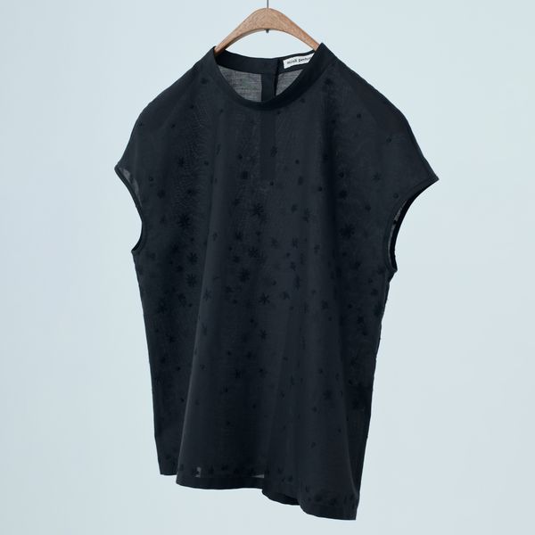 hoshi*hanaスタンドカラーブラウス