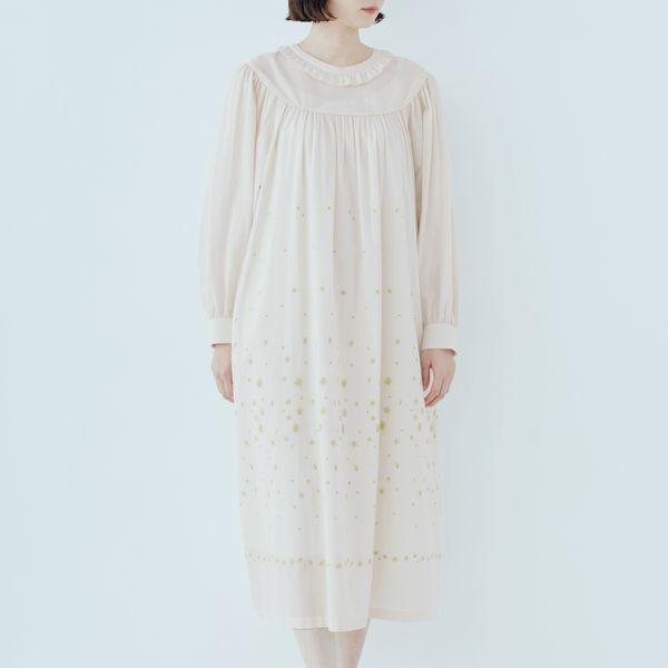 hoshi*hanaフリル襟ギャザードレス