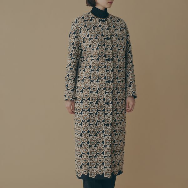 happy bloomノーカラーコート