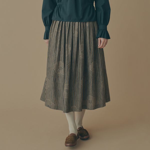 misty flowerタックスカート