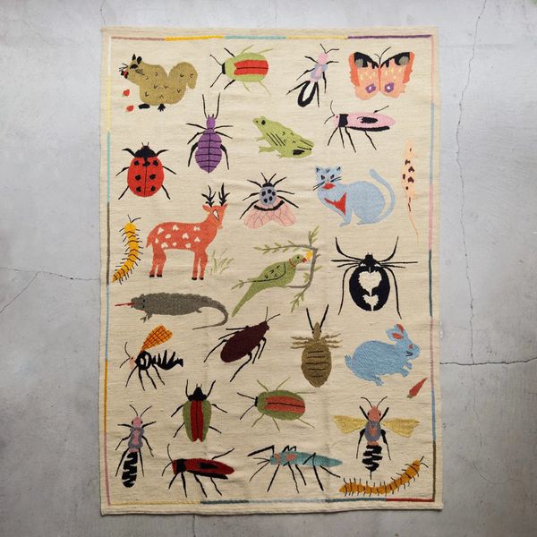 Suzani RugBugs and animals