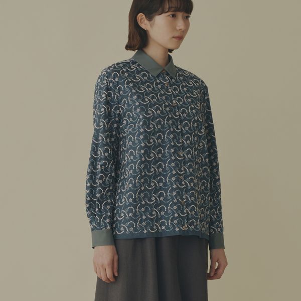 flower leap スタンドカラードレス - minä perhonen