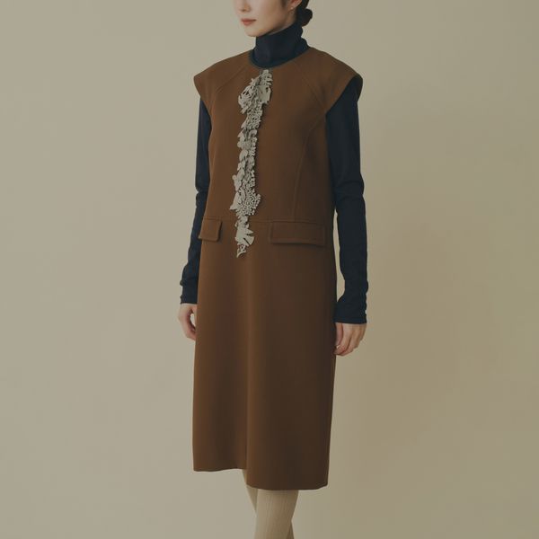 forest paradeフレンチスリーブドレス