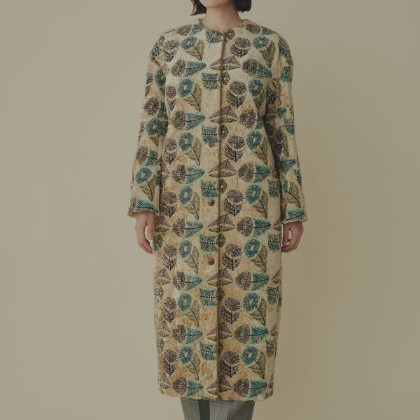 hana no miノーカラーコート