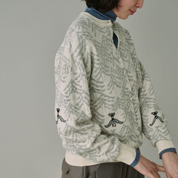 wing treeニットカーディガン