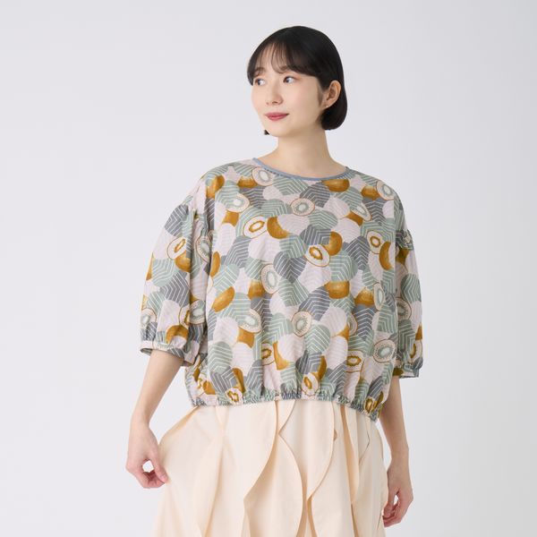 kiwiパフスリーブブラウス