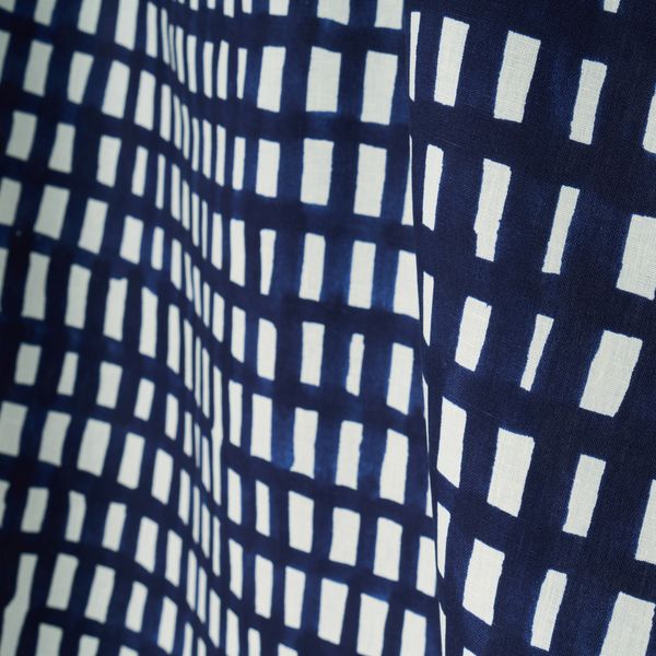 sora check ファブリック 柄 large