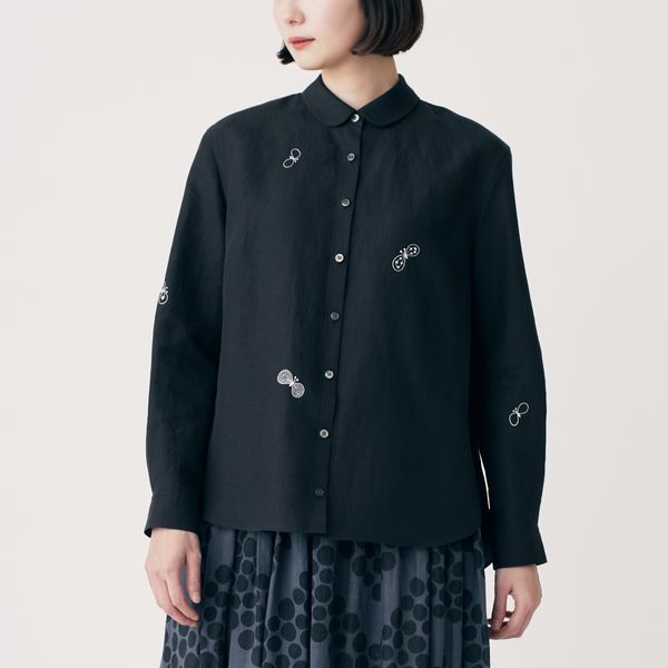 choucho 丸襟ブラウス - minä perhonen