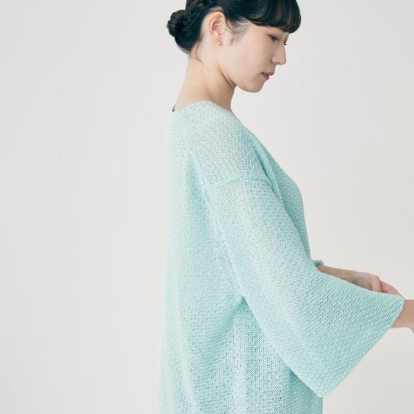 heinätニットプルオーバー