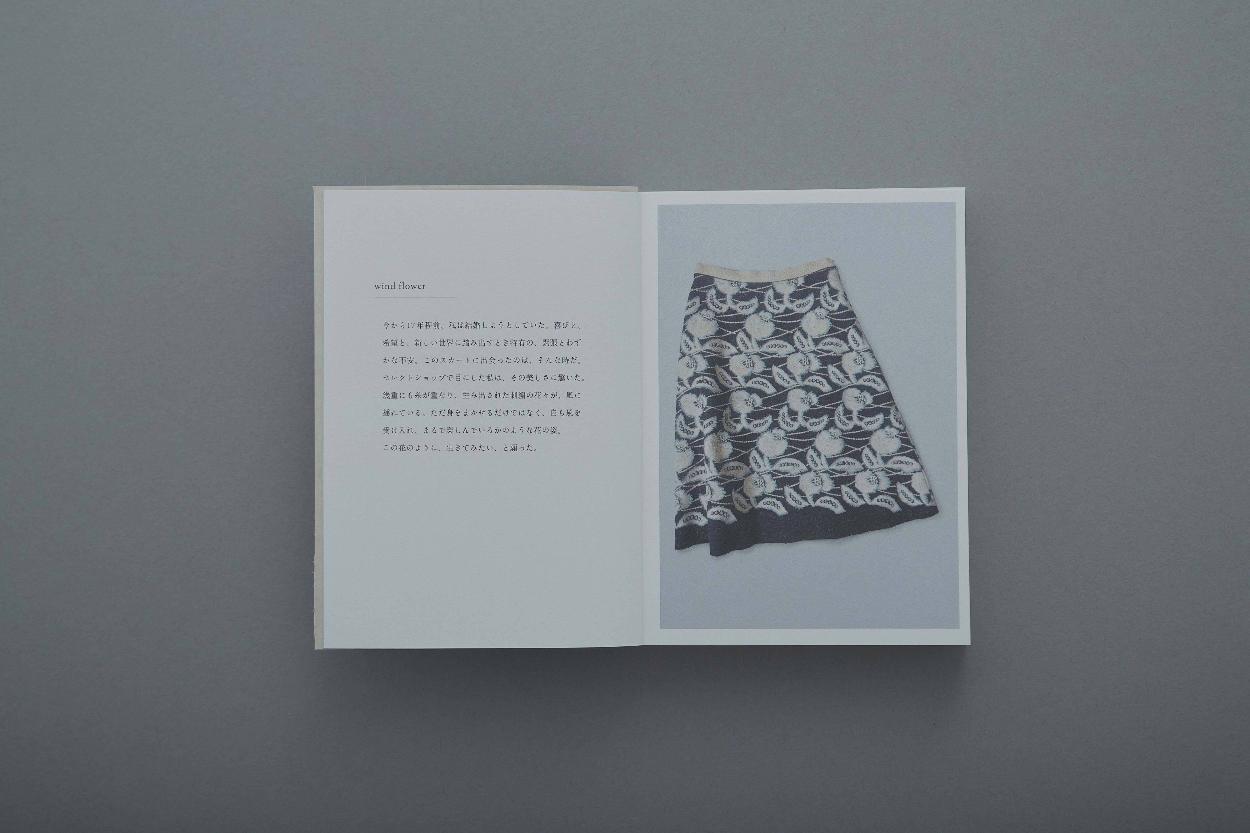 ミナペルホネン ファブリックボード　wind flower ブルー　新品 voice of wear - minä perhonen
