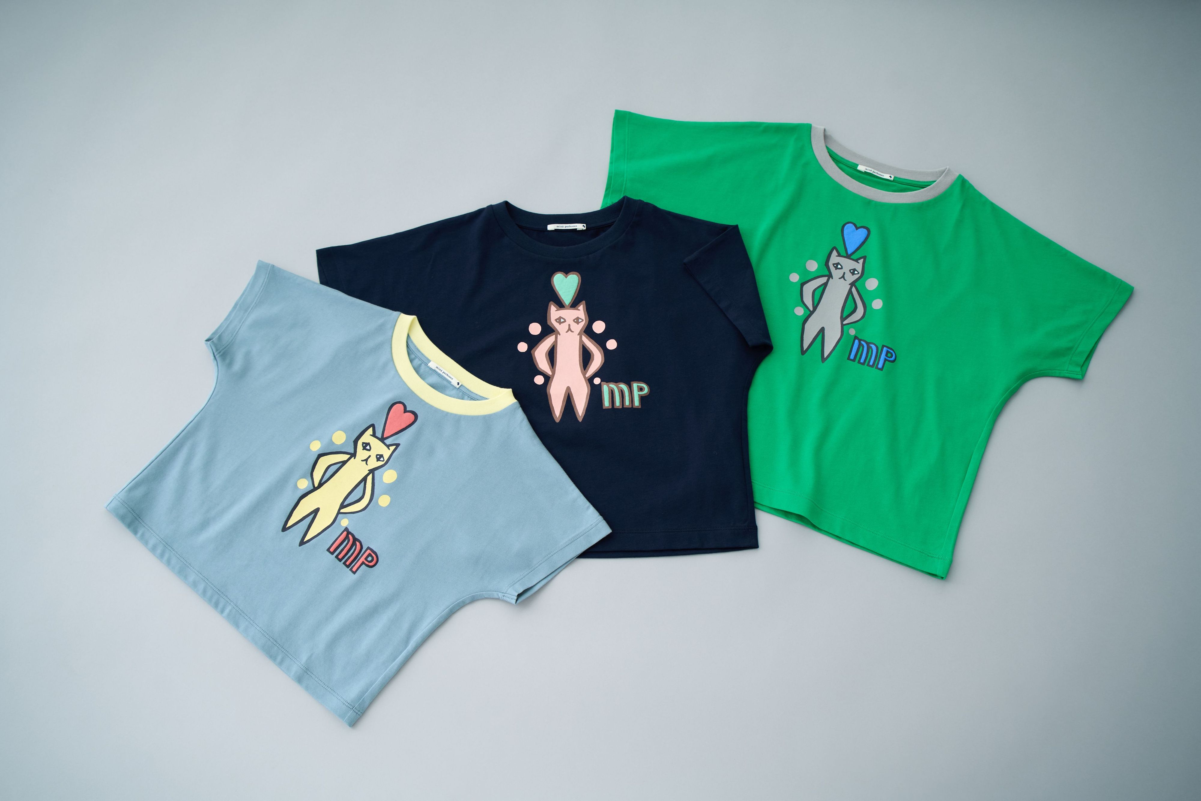 minä perhonen グレー 半袖シャツ minä perhonen “summer!” 7月12日～ - minä perhonen