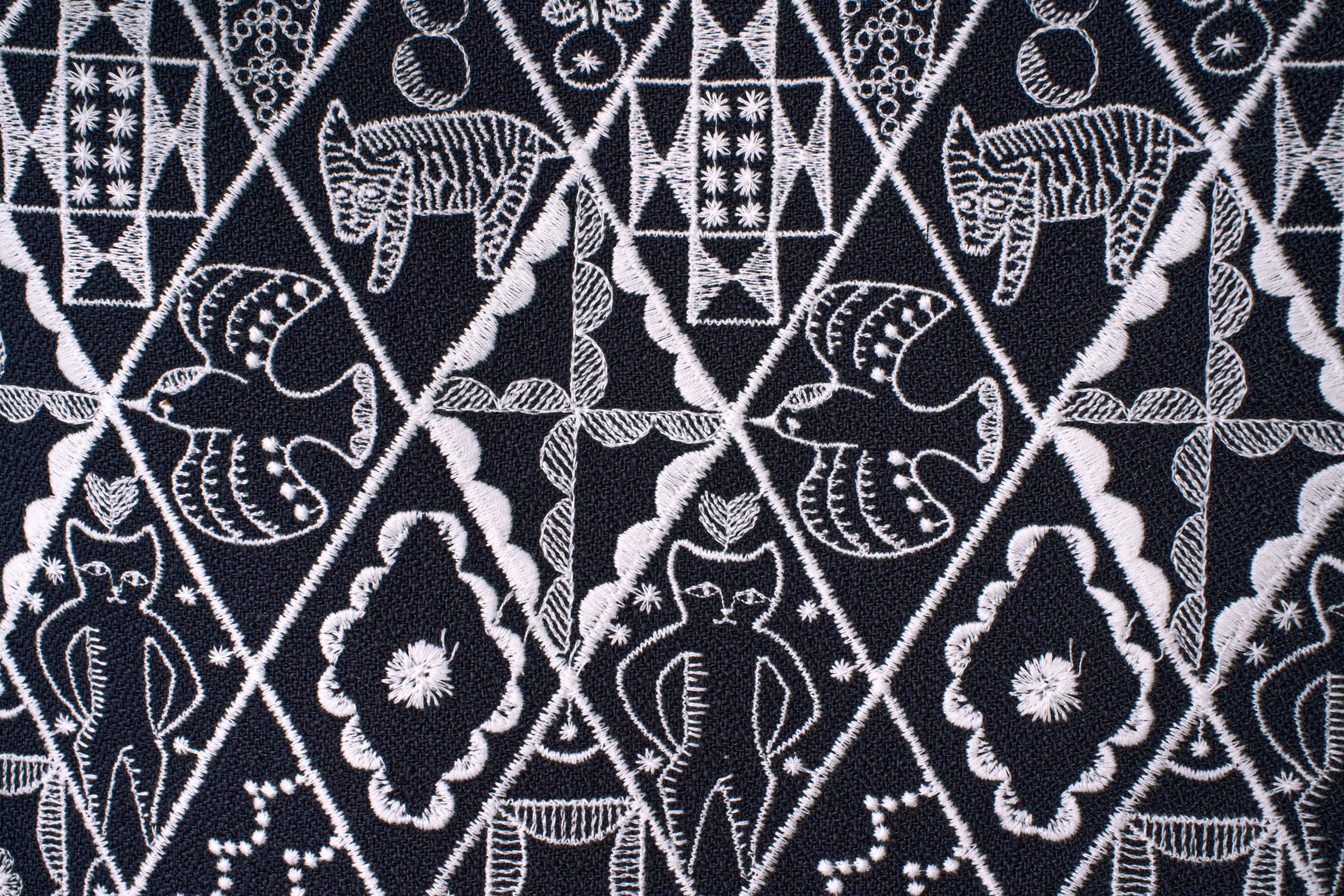 ミナペルホネン　インテリアファブリック　ミミ付き　symphony ハンドメイドミナペルホネン巾着トートバッグシンフォニーsymphony